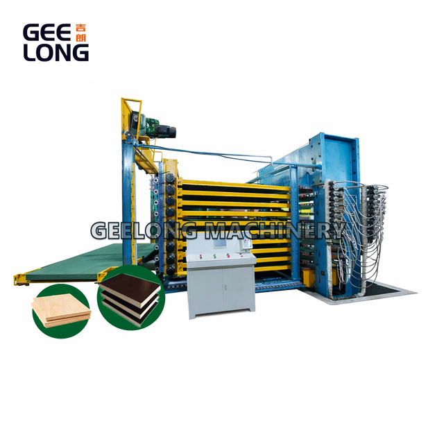 Máy ép nóng nhiều lớp cho ván ép phủ phim