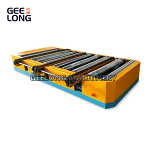 Xe dẫn đường ray RGV tự động với băng tải con lăn trợ lực
