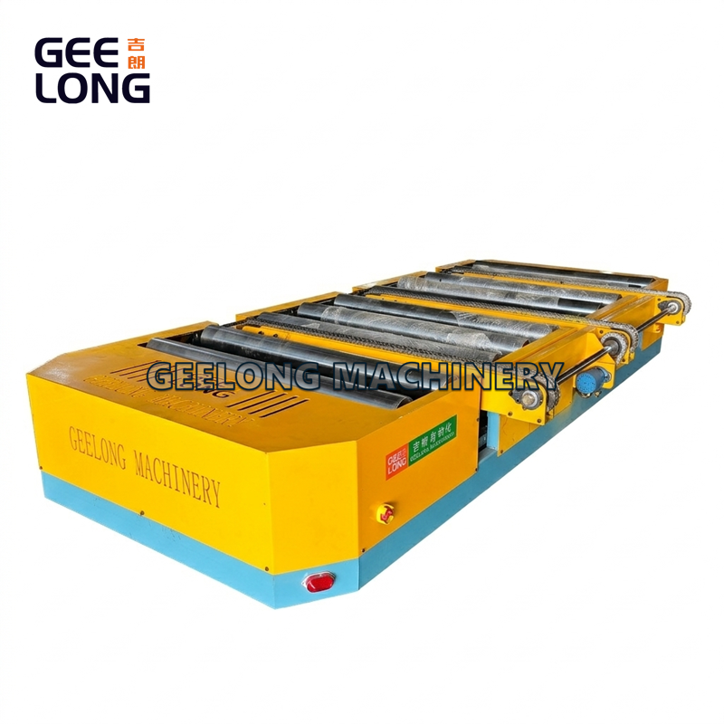 Xe dẫn đường ray RGV tự động với băng tải con lăn trợ lực