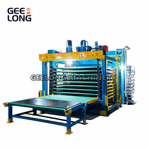 Máy ép nóng ván ép mặt phim nặng khung đôi