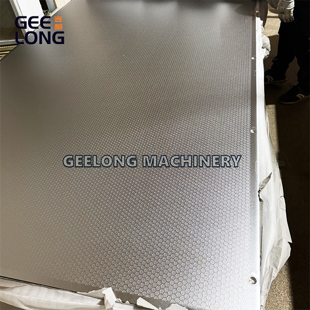 Tấm ép thép không gỉ chống trượt Hexa để ép gỗ dán