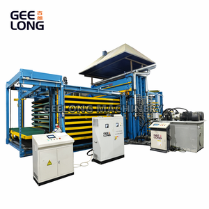 Máy xúc gỗ dán phủ phim tự động có truyền động servo - Loại dọc