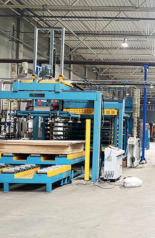 D&acirc;y chuyền sản xuất &eacute;p n&oacute;ng v&aacute;n &eacute;p phủ phim ho&agrave;n to&agrave;n tự động cho tấm gỗ