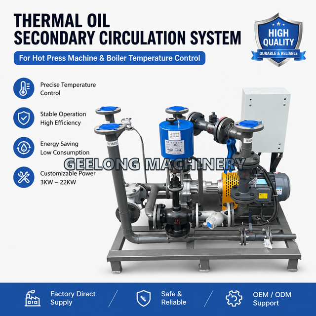 Hệ thống bơm tuần hoàn thứ cấp dầu nhiệt