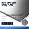 Tấm ép thép không gỉ chống trượt Hexa để ép gỗ dán